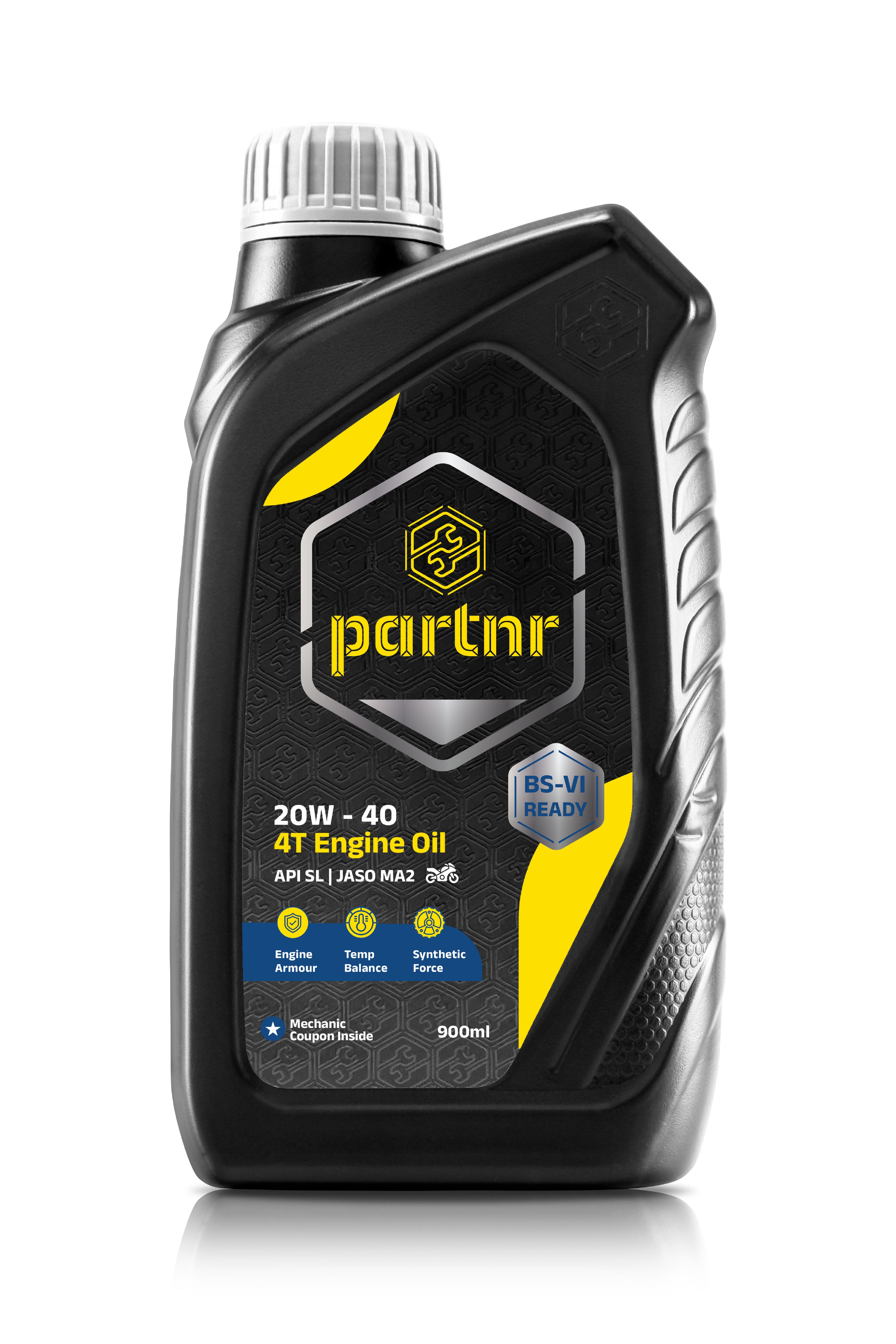 Partnr 20W-40 4T Engine Oil for Bikes (900 ML)