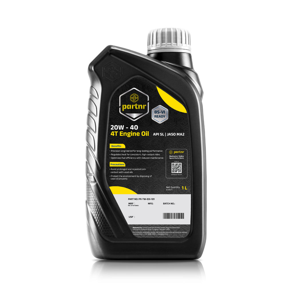 Partnr 20W-40 4T Engine Oil for Bikes (1 L)