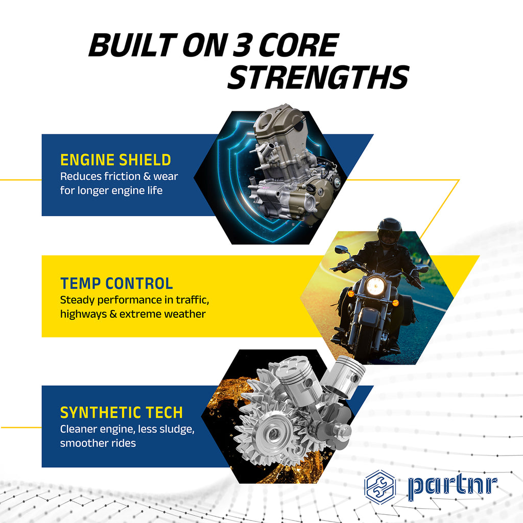 Partnr 20W-40 4T Engine Oil for Bikes (1 L)