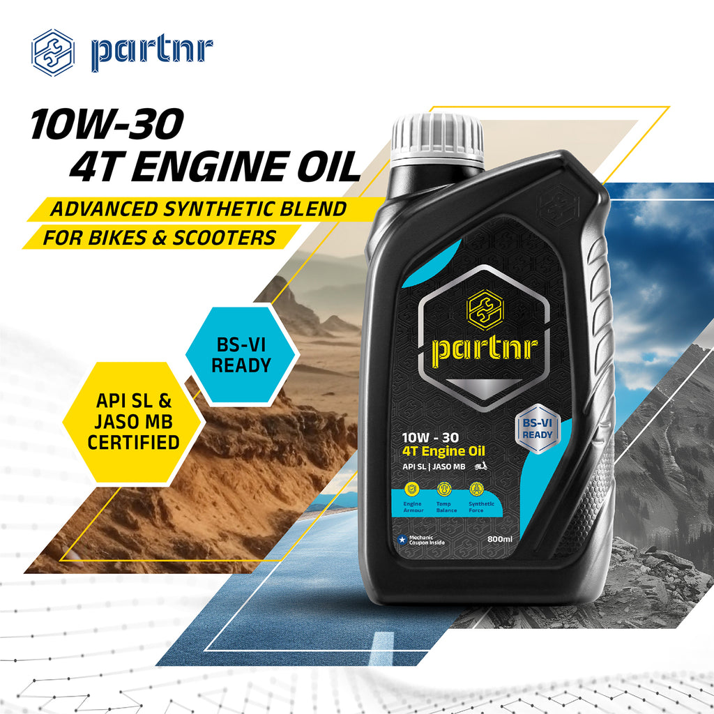 Partnr 10W-30 4T Engine Oil for Scooters (800 ML)