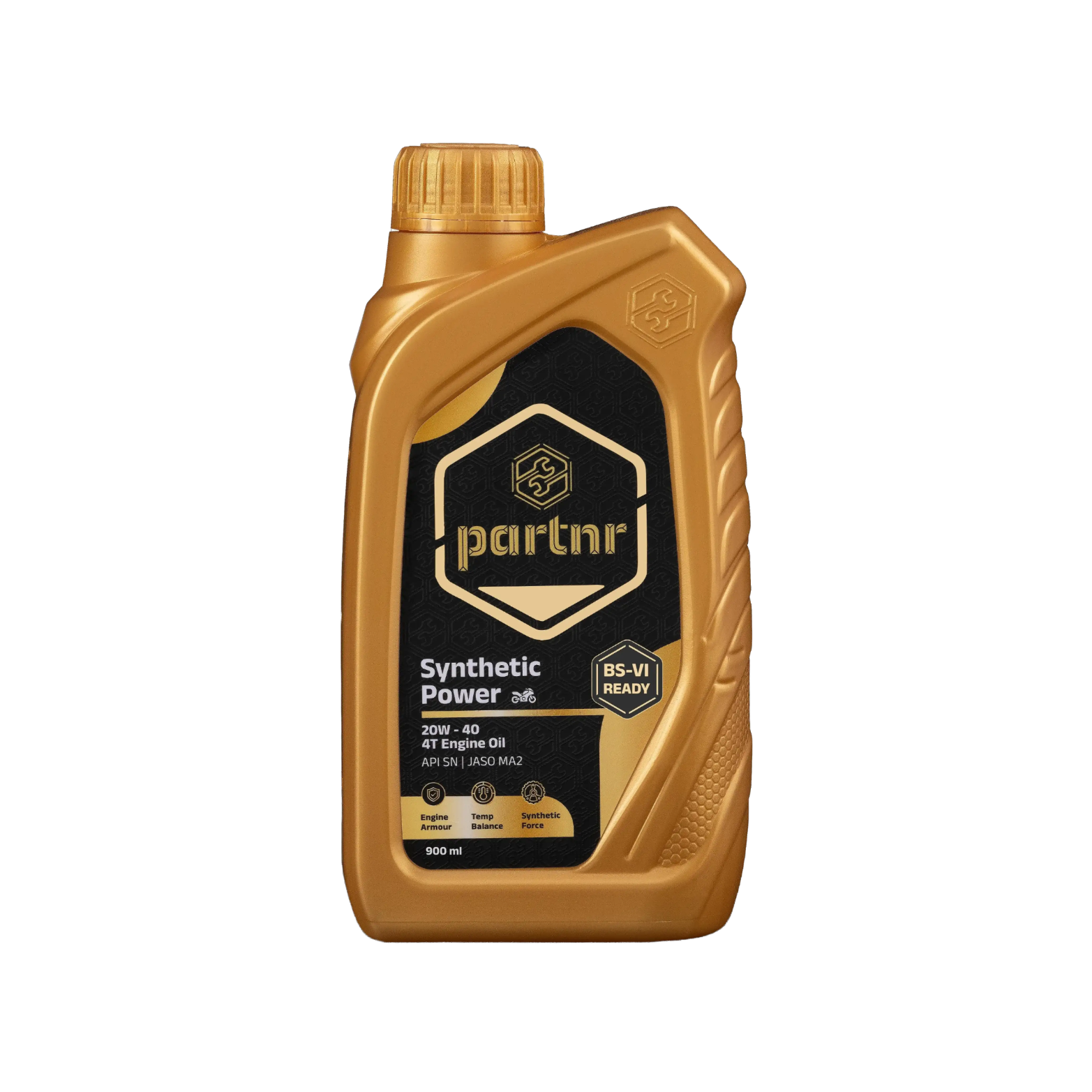 Partnr Synthetic Power 20W-40 4T Engine Oil for Bikes (900 ML)