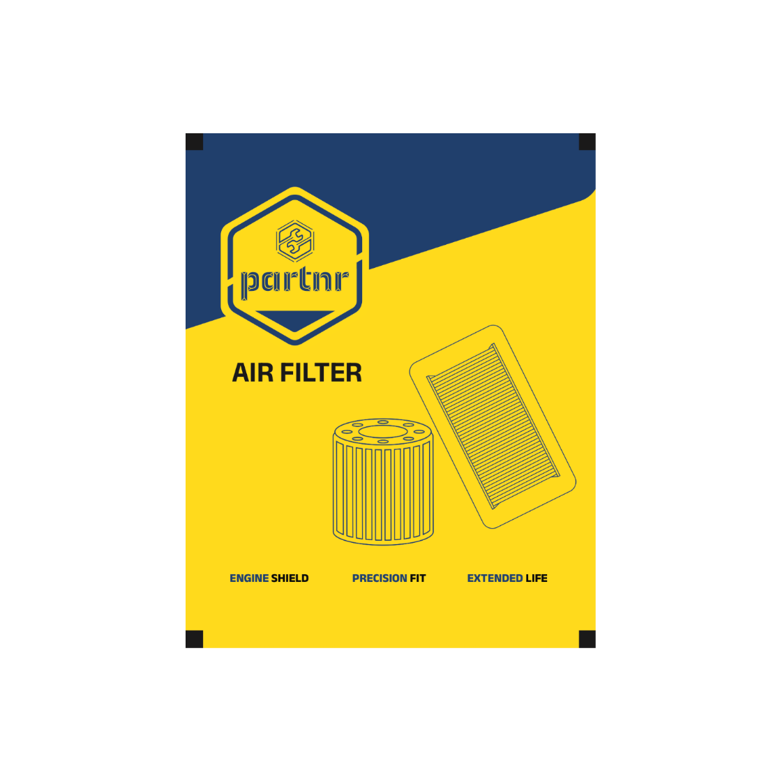 Partnr Air Filter For Suzuki Access 125 BS - 6 (1 PACK - 1 PCS)