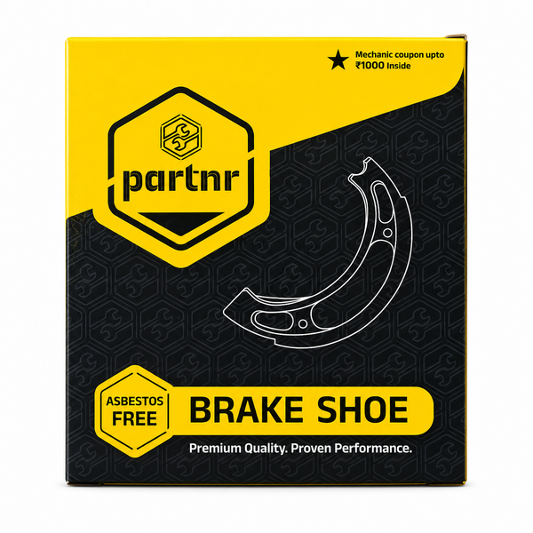 Partnr Brake Shoe For Honda Activa New (F&R) - Non Asbestos