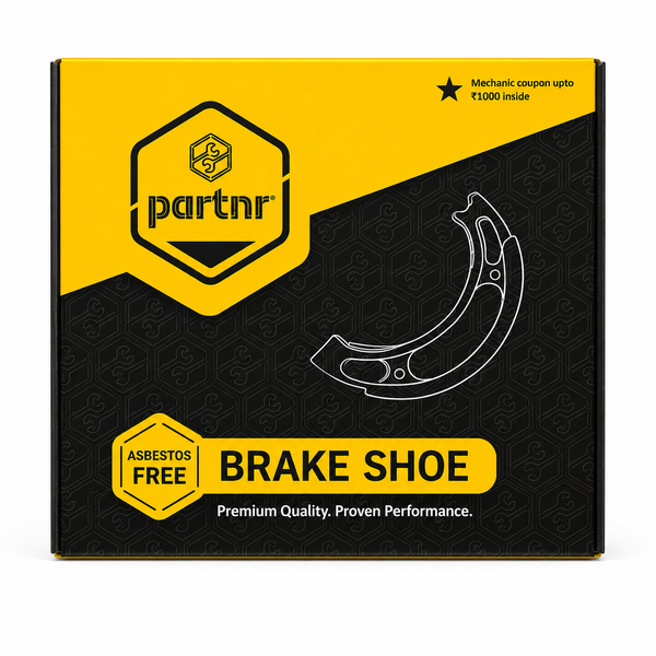 Partnr Brake Shoe For Hero Splendor (F), Passion (F), CBZ - Non Asbestos
