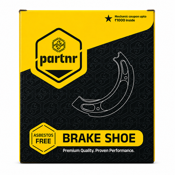 Partnr Brake Shoe For Suzuki Access (F&R) - Non Asbestos