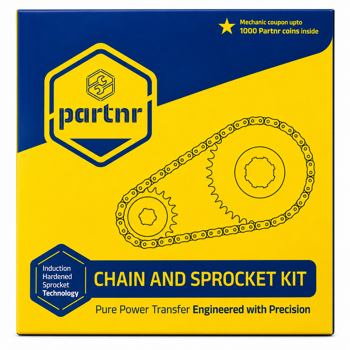 Partnr Chain Kit for Hero Super Splendor (1 Pack - 1 Pcs)