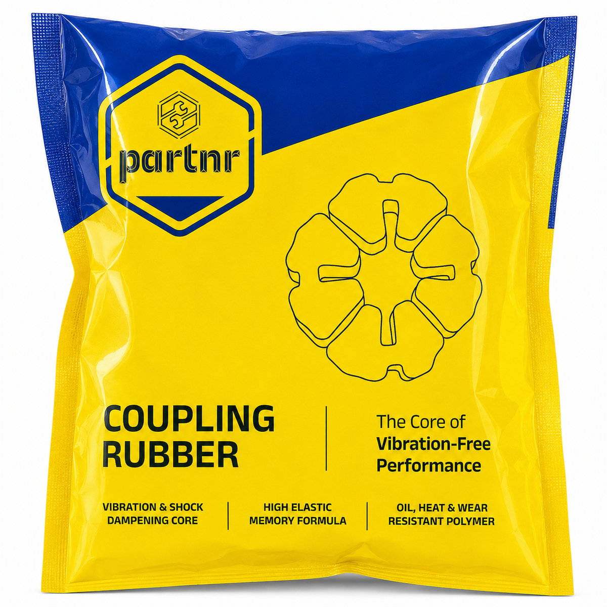 Partnr Coupling Rubber For Hero Super Splendor (Pack Of 1)