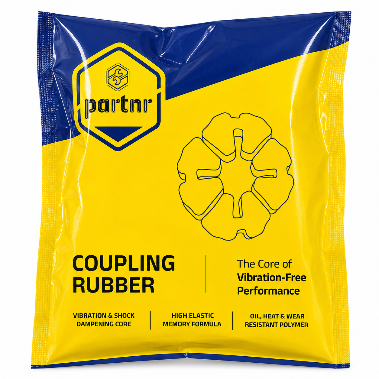 Partnr Coupling Rubber For Hero Splendor (Pack Of 1)